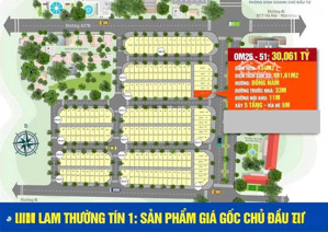cần bán gấp căn góc 134m2 cuối cùng -hàng trực tiếp cđt không chênh, mặt đường 33m lý tử tấn.
