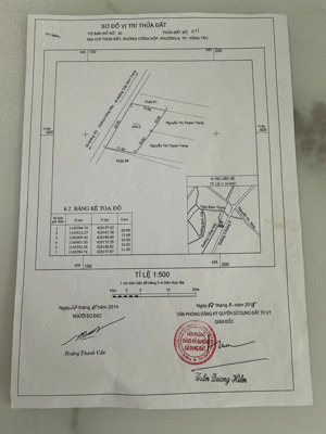 bán đất mặt tiền đường 3/2 - phường 8 - cách bãi sau vũng tàu 500m 1392m2 =20x70m bhr - giá 85 tỷ