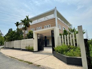 bán đất tặng biệt thự nghỉ dưỡng view kênh- bình mỹ, củ chi- dt khủng 2.668m²- đất sạch- sổ sẵn