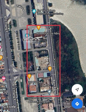 cho thuê lô đất 2 mặt tiền bạch đằng - ( ngang 19m )