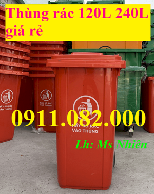 Bán thùng rác nhựa khuôn tròn, khuôn vuông giá rẻ, thùng rác 120 lít 240 lít 660 lít- lh 0911.082.000