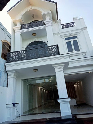 đi định cư bán gấp biệt thự 259m² mt sông gần đại phúc villas - phạm hùng nối dài 7x38m trệt 1 lầu