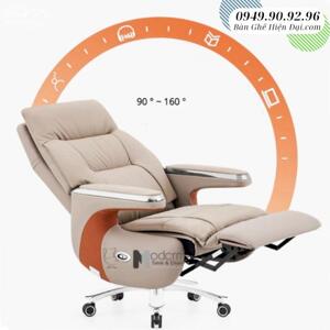 GHẾ GIÁM ĐỐC CHỦ TỊCH SẾP LỚN DA THẬT NGẢ LƯNG CÓ GÁC CHÂN Ở HCM NHẬP KHẨU CAO CẤP CD7154-L