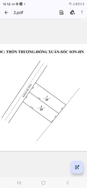 bán đất 96m2 tại đông xuân, sóc sơn, hà nội, 2 tỷ