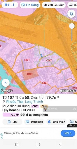 bán đất quốc lộ 51, 1,2 tỷ, 79,7m2, giá siêu hời, chính chủ, long thành, đồng nai