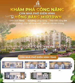 bùng nổ siêu phẩm lô góc lk1.45 79.11m², hướng tây nam, tại hồng bàng midtown