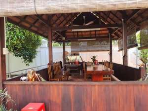 đất nghỉ dưỡng đường an sơn 20, diện tích: 645m2, trên đất có nhà gỗ, sản vườn, đường rộng 2 làn xe