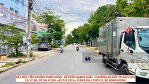 đất mtđ phạm hùng kế trần quang khải - trung tâm hành chính rạch giá. lộ 17.5m, 5x25m, full thổ cư