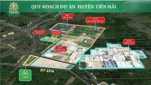nhận booking dự án trọng điểm tiền hải center city, thái bình 100m2, giá từ 27tr/m2