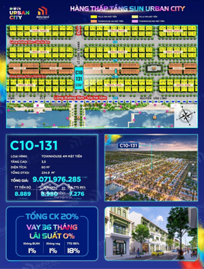 cơ hội kinh doanh đắc địa căn góc c10-131, sun urban city