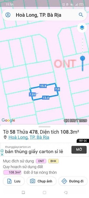 đấy nền sổ sẵn sang tay tại hoà long bà rịa