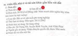 chuyển nhượng lô đất nhà xưởng 7 ha trung mỹ, bình xuyên, vĩnh phúc, thuế 1 lần