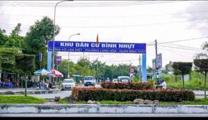 Bán 2 nền liền kề trong khu dân cư bình Nhựt , phường An Bình . Gần Siêu Thị