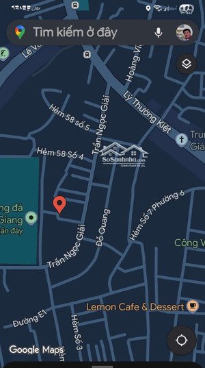 lô đất 2 mặt hẻm rộng 5m trần ngọc giải vào thẳng 50 mét. kp 10, p6, tp mỹ tho.