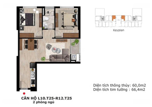 chung cư eden garden lê lợi 60,6m2