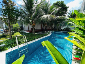 giảm 5tỷ biệt thự gỗ full nội thất - hồ bơi - 1017m2 - mặt tiền 14m
