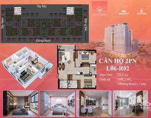 bán căn góc 2pn view nội khu giá ưu đãi trong tháng