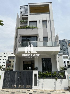 cho thuê nhà gần sông sài gòn khu đảo kim cương hầm 3 lầu có thang máy thiết kế trống làm văn phòng