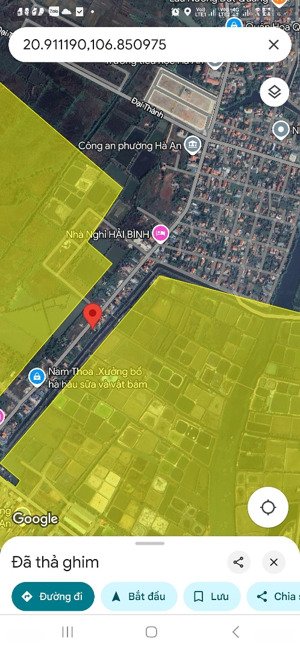 bán đất trục đường bến đò (hồng phong) hà an, quảng yên