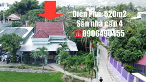 bán đất diện tích 520m2 tặng nhà cấp 4 sẵn vườn cây ăn trái xã diên phú, diên khánh