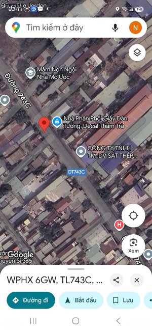 bán xưởng đang cho thuê. giá ngộp tại tp dĩ an. đường lớn dt 743