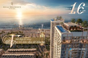 studio view biển tại regal residence signature - ngay tttp đồng hới - chỉ từ 1,6 tỷ