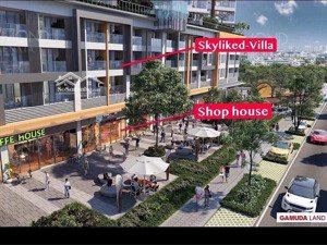sky villa 3pn 206m2 full nội thất, xe hơi lên tận nhà celadon city