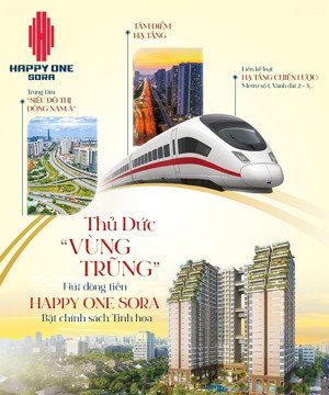 căn hộ thủ đức happy one sora chỉ còn ít căn 2pn 2wc giá rẻ