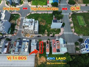 chủ gửi bán lô đất khu dân cư phú hồng thịnh, đường n1, dt 66m2, giá 3,65 tỷ, ngang 4m, full thô cư