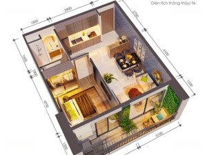 1 phòng ngủ 48m2 the glory thanh toán 500 triệu nhận nhà