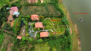 bán biệt thự nghỉ dưỡng phúc xuân villa, view hồ cầu bãi, dòng tiền, 3600m, mt 36m, chào bán 46.8tỷ