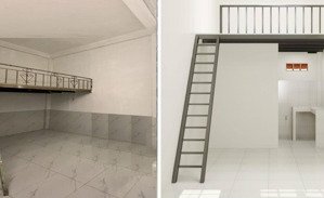 nhà trọ ốp gạch cao, chỉ 3 phút đến cầu ông bố hoặc ngã tư 550, giá rẻ 1 triệu/ tháng